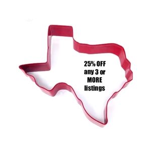 Texas Shape Cookie Cutter Bakewear Bake Stencil Baking State Map